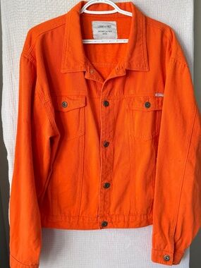 Liquor & Poker Rock Rebellious Orange Jacket Men's Med